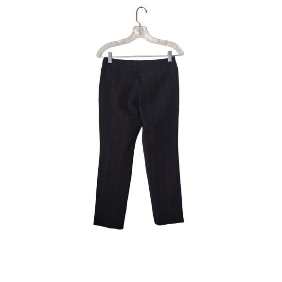 Lena Gabrielle Pants Womens 6 Cropped Stretch Striped Straight Fall Office Workw - Picture 1 of 10